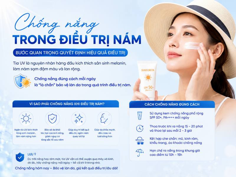 7 phương pháp điều trị nám hiệu quả nhất hiện nay